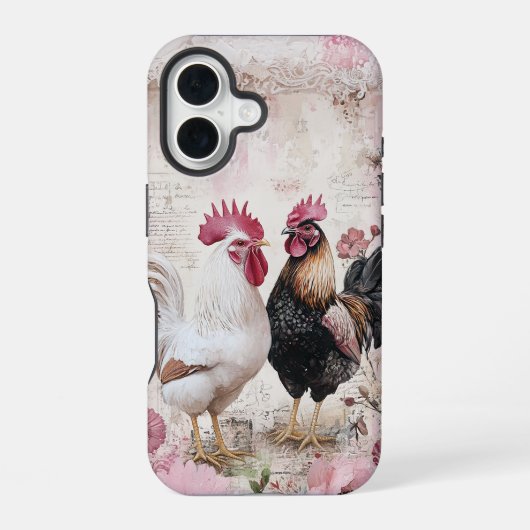 Shabby Chick Pink iPhone 16 Hoesje (Achterkant)