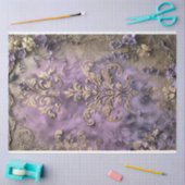 Shabby Chique, Bloemen & Demask Digitale Gemengde  Tissuepapier (Craft)
