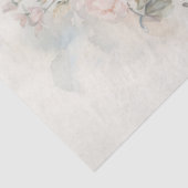  shabby chique bloemenpastel groene viool tissuepapier (Detail)