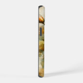  Shabby Chique Bord Geel Rose Aangepaste Naam iPhone 15 Case (Rechterkant)