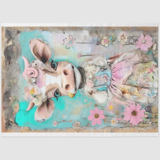 Shabby Chique Frans Land Decoupage Tissue Papier (Voorkant)