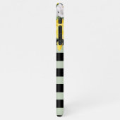 Shabby Chique Geel Wit Rozen Bloemen Patroon iPhone Hoesje (Linkerkant)