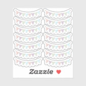 Shabby Chique Land Party Bunting Planner Sheet Sticker (Vel)
