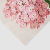 Shabby Chique Licht Blush Koraal Roze Bloemen Tissuepapier (Detail)