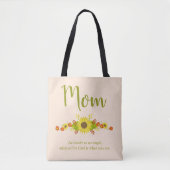 Shabby Chique Moeder Zonnebloem Tote Bag (Voorkant)