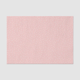 Shabby Chique Pastel Roze & Wit Polka Dot Patroon Tissuepapier