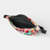  shabby chique rozen en vaas blauw bedrukt heuptasje (Open)