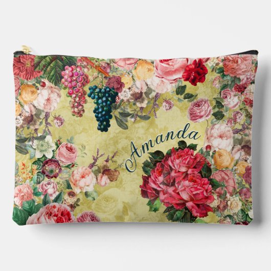  shabby chique rozen en vaas geel etui (Voorkant)