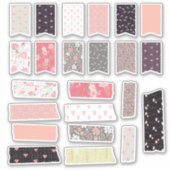 Shabby Chique Tape en Lint Planner Sticker (Voorkant)
