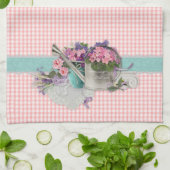Shabby Chique Tuin Bloemen Keuken Handdoek (Gevouwen)