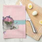 Shabby Chique Tuin Bloemen Keuken Handdoek (Quarter Fold)