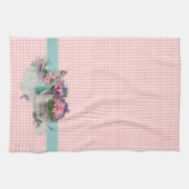 Shabby Chique Tuin Bloemen Keuken Handdoek (Horizontaal)