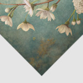 shabby chique vogel hoesje met blush rozen tissuepapier (Detail)