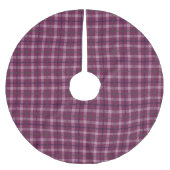 Shabby Chlc Diep Roze Plaid Kerstboom Base Rok (Voorkant)