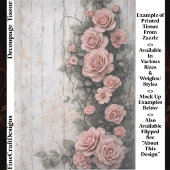 Shabby Climbing Pale Pink Roses FD9R Decoupage Tissuepapier