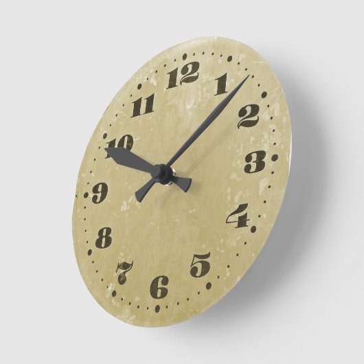 Shabby clock ronde klok (Hoek)