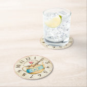 Shabby Clock Teapot Teatime Tea Party Onderzetters (Insitu)