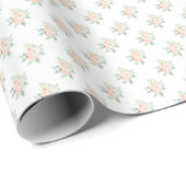 Shabby Delicate Petite Rozen Floral Spring Gift Cadeaupapier (Rol Hoek)