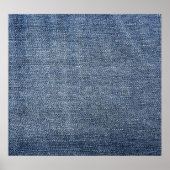 Shabby denim: blauwe jeans textuur poster (Voorkant)