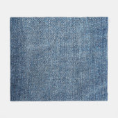 Shabby denim textuur voor achtergrond. Blauwe spij Fleece Deken (Voorkant (Horizontaal))
