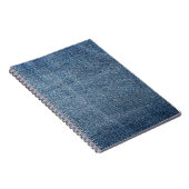 Shabby denim textuur voor achtergrond. Blauwe spij Notitieboek (Rechterzijde)