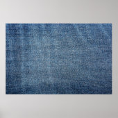 Shabby denim textuur voor achtergrond. Blauwe spij Poster (Voorkant)