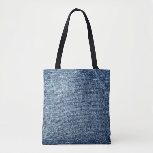 Shabby denim textuur voor achtergrond. Blauwe spij Tote Bag (Voorkant)