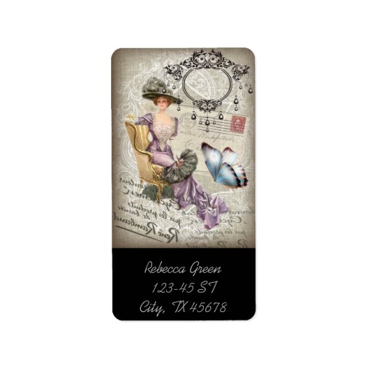 shabby elegance chandelier  Victoriaans Etiket (Voorkant)