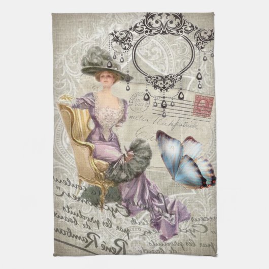 shabby elegance chandelier  Victoriaans Theedoek (Verticaal)