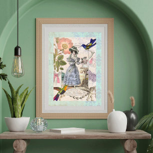 Shabby Elegance  Mode Collage Poster
