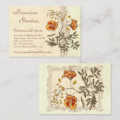 Shabby Elegance  Poinciana Flowers Visitekaartje (Voorkant / Achterkant)