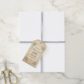  Shabby en Chic Wedding Dank je Cadeaulabel (Met Touw)