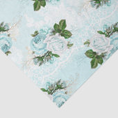 Shabby Floral Aqua Series Design 1 Tissuepapier (Detail)