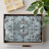 Shabby Floral Aqua Series Design 4 Tissuepapier (Geschenk)