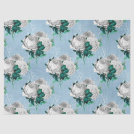 Shabby Floral Blue Series Design 1 Tissuepapier