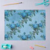 Shabby Floral Blue Series Design 5 Tissuepapier (Craft)