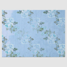 Shabby Floral Blue Series Design 6 Tissuepapier