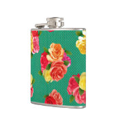 Shabby  Floral Flask Heupfles (Links)