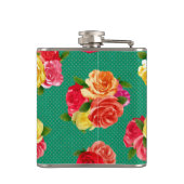 Shabby  Floral Flask Heupfles (Achterkant)
