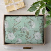 Shabby Floral Mint Series Design 14 Tissuepapier (Geschenk)