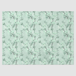 Shabby Floral Mint Series Design 7 Tissuepapier