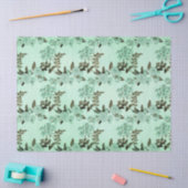 Shabby Floral Mint Series Design 8 Tissuepapier (Craft)