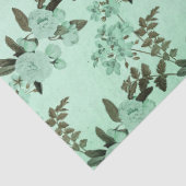 Shabby Floral Mint Series Design 8 Tissuepapier (Detail)