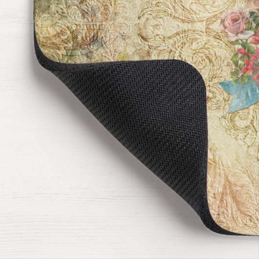 Shabby  Floral Mousepad Muismat (Hoek)