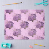 Shabby Floral Paars Series Design 10 Tissuepapier (Craft)