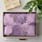 Shabby Floral Paars Series Design 10 Tissuepapier (Geschenk)