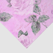 Shabby Floral Paars Series Design 5 Tissuepapier (Detail)