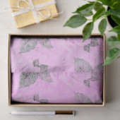 Shabby Floral Paars Series Design 5 Tissuepapier (Geschenk)
