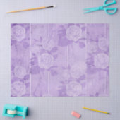 Shabby Floral Paars Series Design 7 Tissuepapier (Craft)