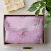 Shabby Floral Paarse reeks Design 9 Tissuepapier (Geschenk)